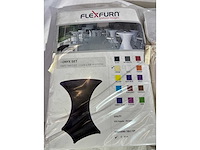 Flexfurn - onyx 85 - set body & top - ecru - standing table (2x) - afbeelding 1 van  2