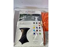 Flexfurn - onyx 85 - set body & top - orange - standing tables (2x) - afbeelding 1 van  2