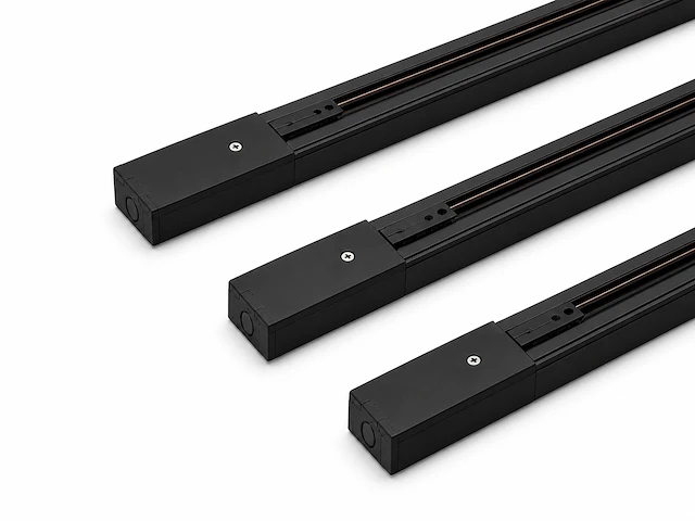 Flexibel railverlichting-systeem (horoz) – zwart - lighting track (10 stuks) - afbeelding 4 van  5