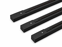 Flexibel railverlichting-systeem (horoz) – zwart - lighting track (10 stuks) - afbeelding 4 van  5