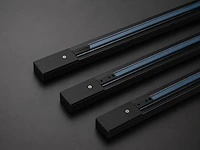 Flexibel railverlichting-systeem (horoz) – zwart - lighting track (6 stuks) - afbeelding 3 van  5