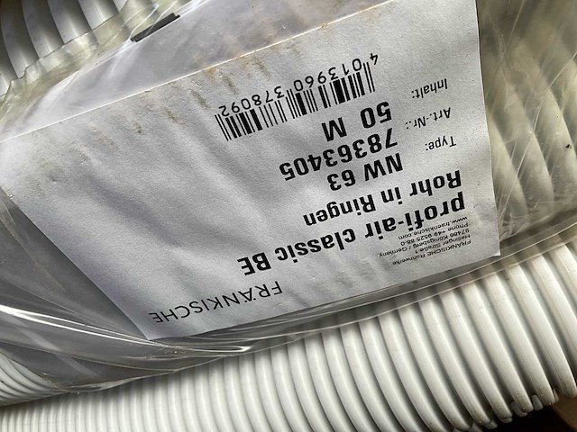 Flexibele ventilatiebuis 50m ongebruikt (2x) - afbeelding 2 van  2