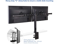 Fleximounts d1dp lcd computermonitor dubbelarm bureaustandaard - afbeelding 4 van  9