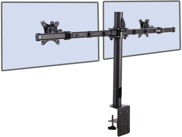Fleximounts d1dp lcd computermonitor dubbelarm bureaustandaard - afbeelding 1 van  9