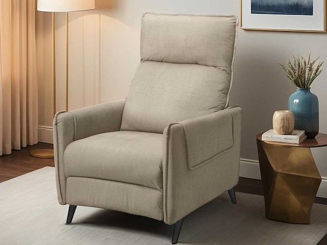 Flexispot adult reclining massagestoel, stoffen fauteuil - afbeelding 1 van  9