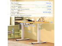 Flexispot bureau assis debout 120x60 cm - afbeelding 6 van  11