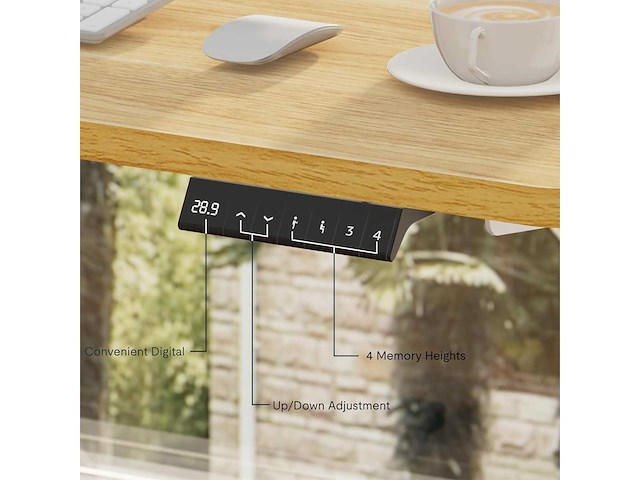 Flexispot bureau assis debout 120x60 cm - afbeelding 9 van  11