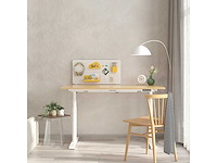 Flexispot bureauverdeler, doe-het-zelf bord, bureauorganizer (wit-geelgroen, 90x37cm) - afbeelding 4 van  5