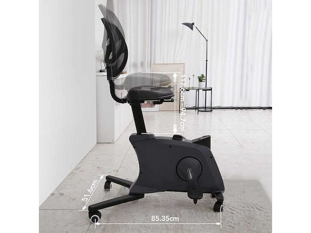 Flexispot chaise de fitness chaise de vélo sous table - afbeelding 4 van  8