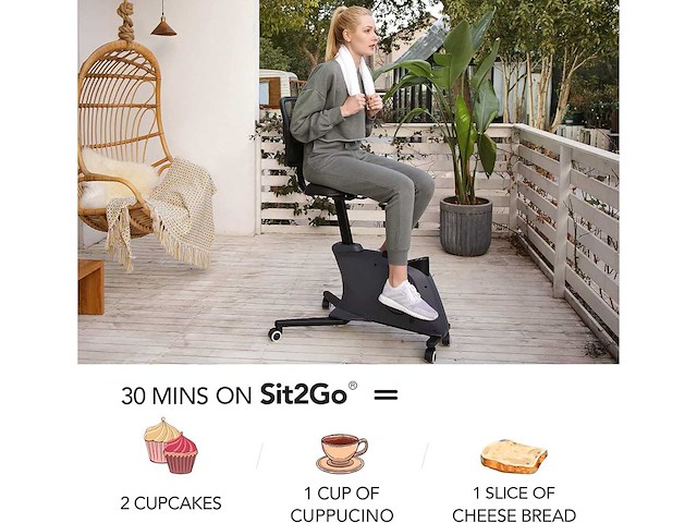 Flexispot chaise de fitness chaise de vélo sous table - afbeelding 5 van  8