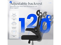 Flexispot ergonomische bureaustoel, met 2d-hoofdsteun - afbeelding 6 van  8