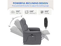 Flexispot x1 elektrische relaxstoel - beige - afbeelding 3 van  7