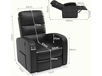 Flexispot xl3 liftstoel, massage- en verwarmingsfunctie - afbeelding 3 van  9