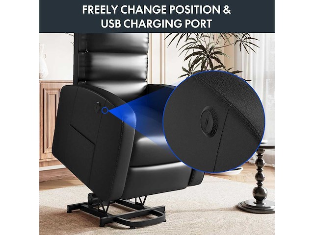 Flexispot xl3 liftstoel, massage- en verwarmingsfunctie - afbeelding 8 van  9