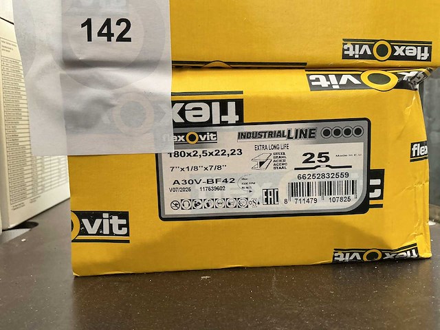 Flexovit a30v-bf42 exstra industrial line doorslijpschijf (50x) - afbeelding 2 van  2