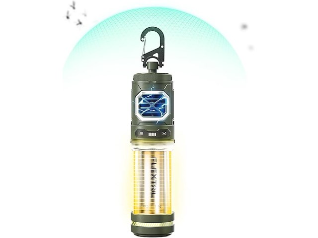 Flextailgear draagbaar muggenspray met 400 lm campinglamp - afbeelding 1 van  5