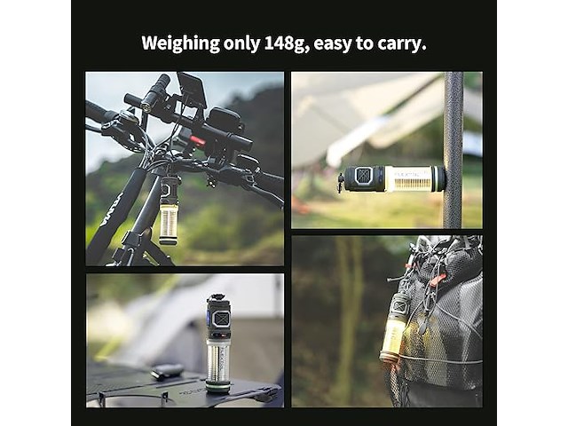 Flextailgear draagbaar muggenspray met 400 lm campinglamp - afbeelding 3 van  6