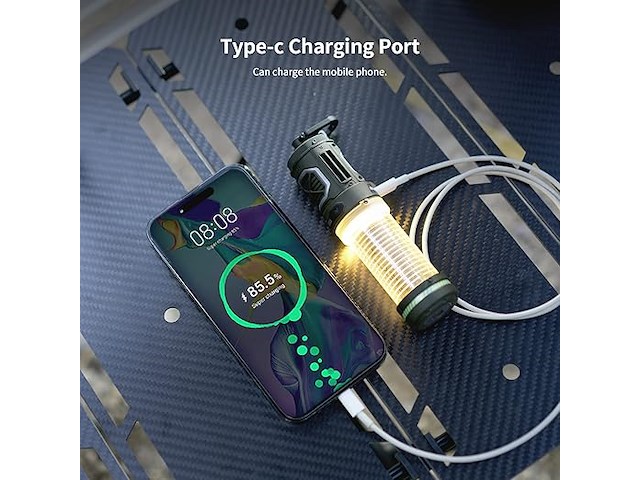 Flextailgear draagbaar muggenspray met 400 lm campinglamp - afbeelding 5 van  6