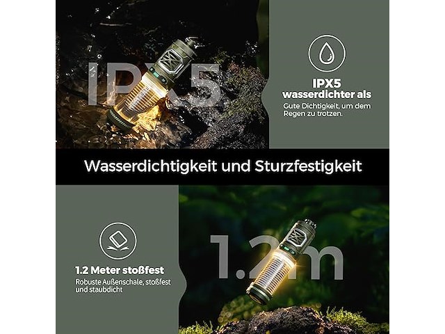 Flextailgear draagbaar muggenspray met 400 lm campinglamp - afbeelding 4 van  5