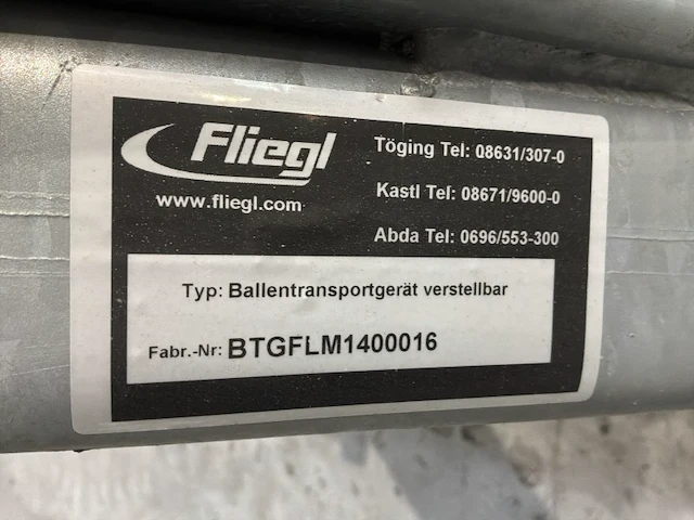 Fliegl balenvork - afbeelding 9 van  9