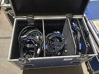 Flightcase met audio en voedingkabels