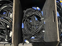 Flightcase met audio en voedingkabels - afbeelding 3 van  5