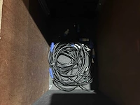 Flightcase met audio kabels - afbeelding 3 van  6
