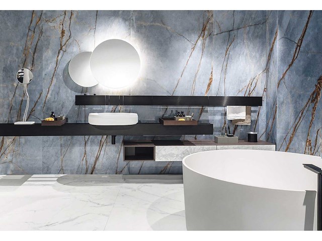 Floor tile 43,2m2 azure glossy 60x120cm - afbeelding 1 van  13
