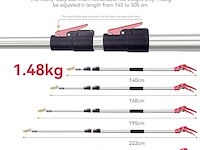 Flora guard telescopische snoeischaar (1,4–3,05 m) - afbeelding 3 van  5