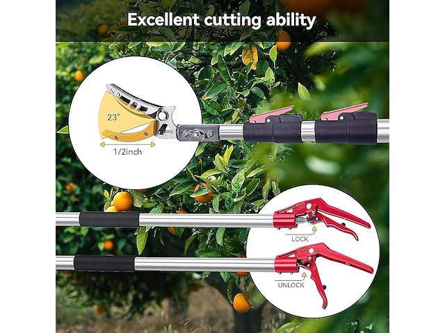 Flora guard telescopische snoeischaar (1,4–3,05 m) - afbeelding 5 van  5