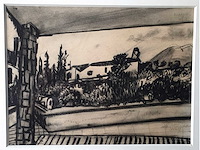 Floris jespers - espagne - houtskool op papier - afbeelding 2 van  4