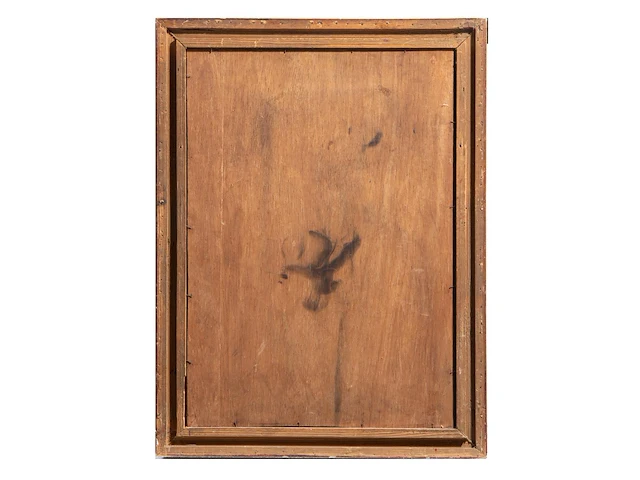 Floris jespers (1889-1965) and denise malfet (1945) (?), clowns, églomisé 58 x 41 cm. (22.82 x 16.14 in.), frame: 68 x 51 cm. (26.76 x 20.07 in.) - afbeelding 3 van  6