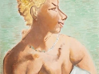 Floris jespers (1889-1965), portrait of a lady in formal wear, 1931, oil on cardboard 70 x 50 cm. (27.55 x 19.67 in.), frame: 95 x 75 cm. (37.39 x 29.53 in.)