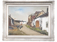 Floris jespers (1889-1965), view of an ardenese village, oil on canvas 50 x 67 cm. (19.67 x 26.37 in.), frame: 66 x 83 cm. (25.98 x 32.67 in.) - afbeelding 2 van  6