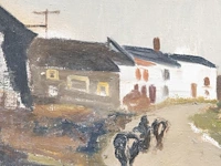 Floris jespers (1889-1965), view of an ardenese village, oil on canvas 50 x 67 cm. (19.67 x 26.37 in.), frame: 66 x 83 cm. (25.98 x 32.67 in.) - afbeelding 5 van  6