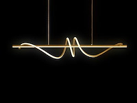 Flow led design armatuur goud - afbeelding 1 van  9