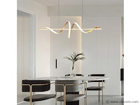 Flow led design armatuur goud - afbeelding 3 van  9