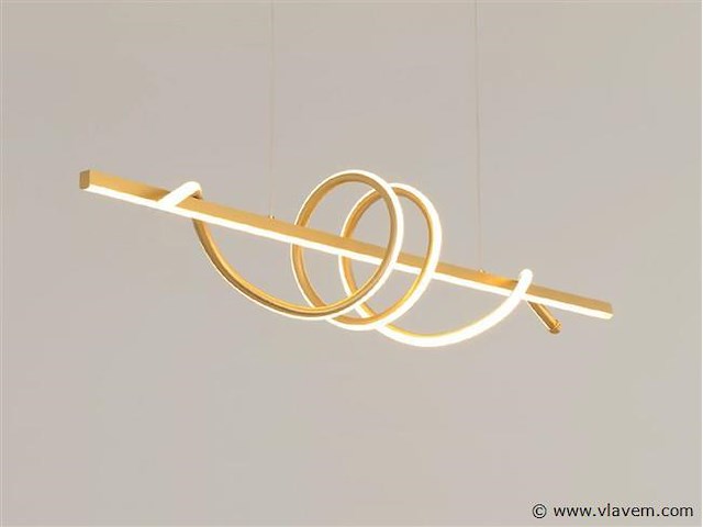 Flow led design armatuur goud - afbeelding 8 van  9