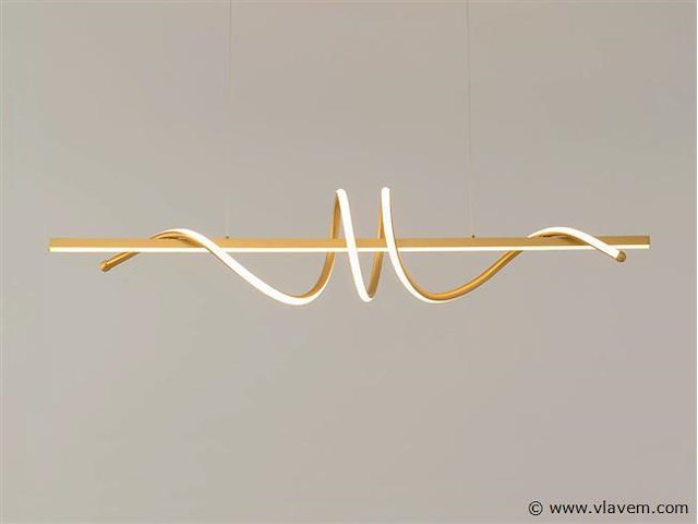 Flow led design armatuur goud - afbeelding 9 van  9