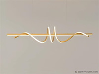 Flow led design armatuur goud - afbeelding 9 van  9