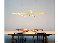 Flow led design armatuur goud - afbeelding 6 van  9