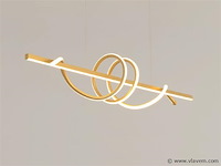 Flow led design armatuur goud - afbeelding 8 van  9