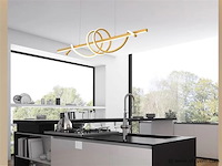 Flow led design armatuur goud - afbeelding 4 van  9
