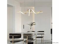 Flow led design armatuur goud - afbeelding 3 van  9