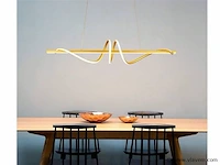 Flow led design armatuur goud - afbeelding 6 van  9