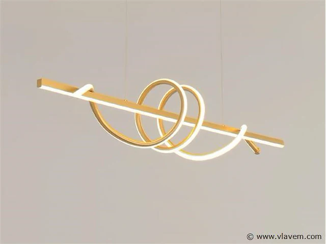 Flow led design armatuur goud - afbeelding 8 van  9