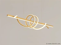 Flow led design armatuur goud - afbeelding 8 van  9