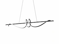Flow led design armatuur zwart - afbeelding 2 van  8