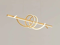 Flow led hanglamp goud - afbeelding 2 van  8