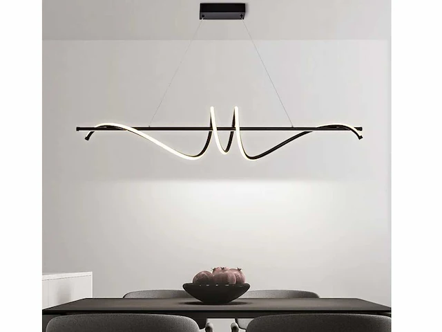 Flow led hanglamp zwart - afbeelding 1 van  8